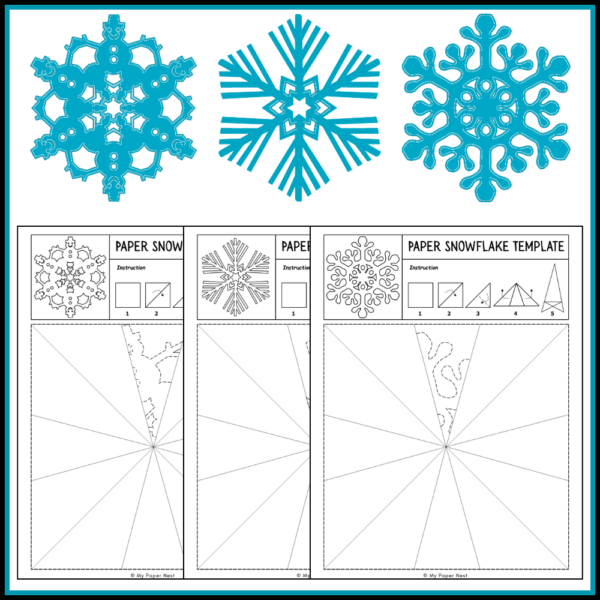 Paper Snowflake Craft Templates