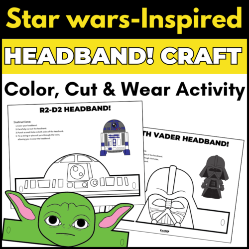 2 Outer Space War Character Headband Crafts