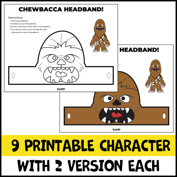 Outer Space War Character Headband Crafts