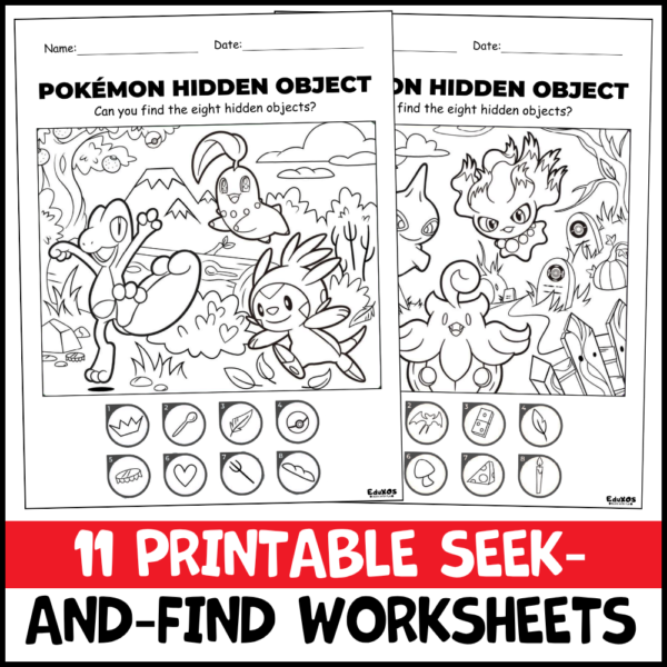 11 Printable Hidden Object Worksheets