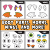 Build a Monster Craft Kit: Cut & Paste Printable Activity