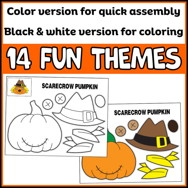 Pumpkin Cut & Paste Craft Kit