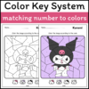 Sanrio-Inspired Characters Color by Number Activity Pages