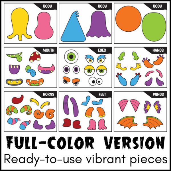 Build a Monster Craft Kit: Cut & Paste Printable Activity