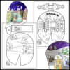 4 3D Paper Snow Globe Coloring Craft