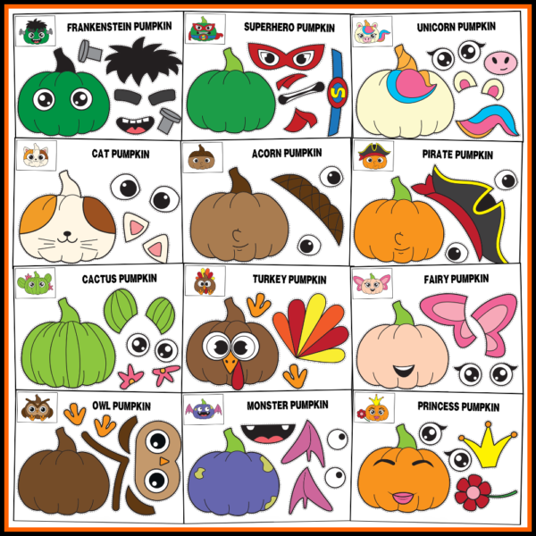 Pumpkin Cut & Paste Craft Kit