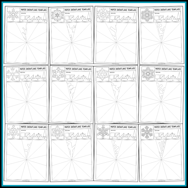 Paper Snowflake Craft Templates