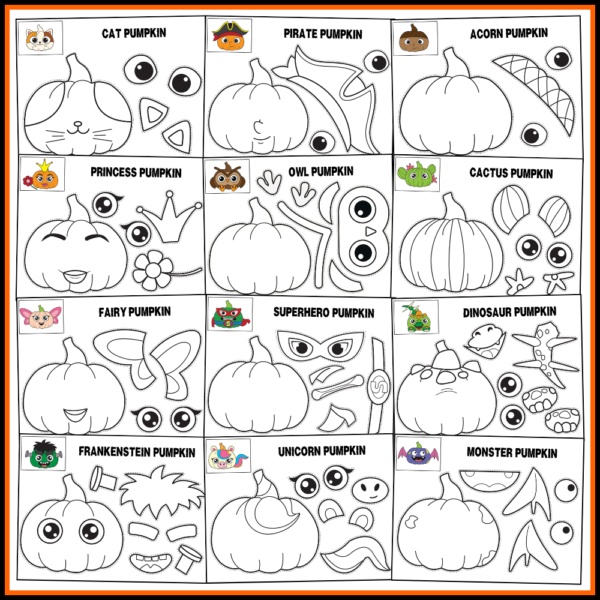 Pumpkin Cut & Paste Craft Kit