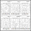Sanrio-Inspired Characters Color by Number Activity Pages