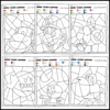 Video Game Adventure Color by Number Worksheets